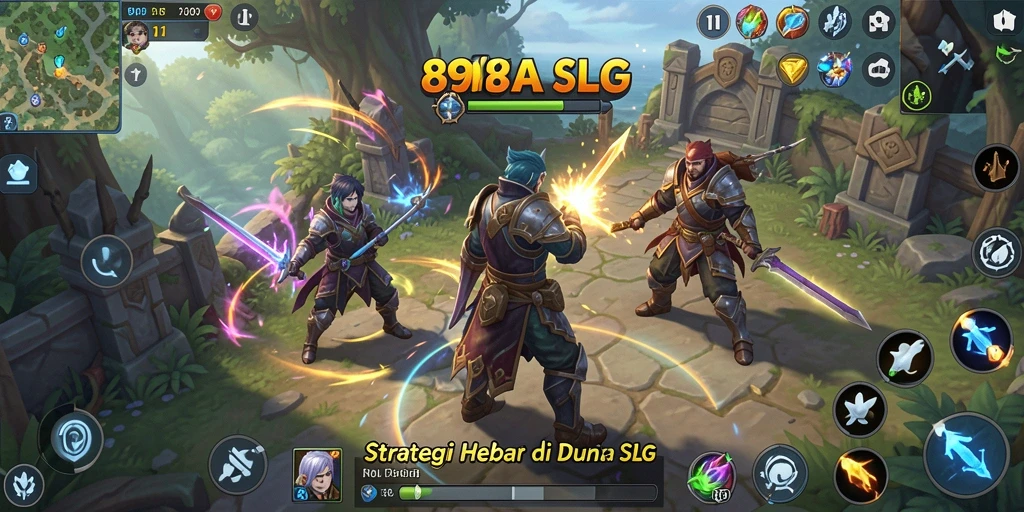 Tampilan gameplay menarik dari 898A, menunjukkan pertempuran strategi.