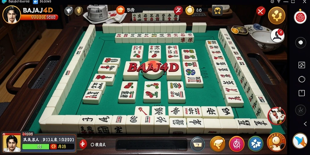 Tampilan gameplay seru dari BAJAJ4D yang menampilkan Mahjong.