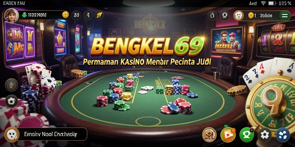Tampilan utama BENGKEL69 dengan gameplay Kasino yang menarik.