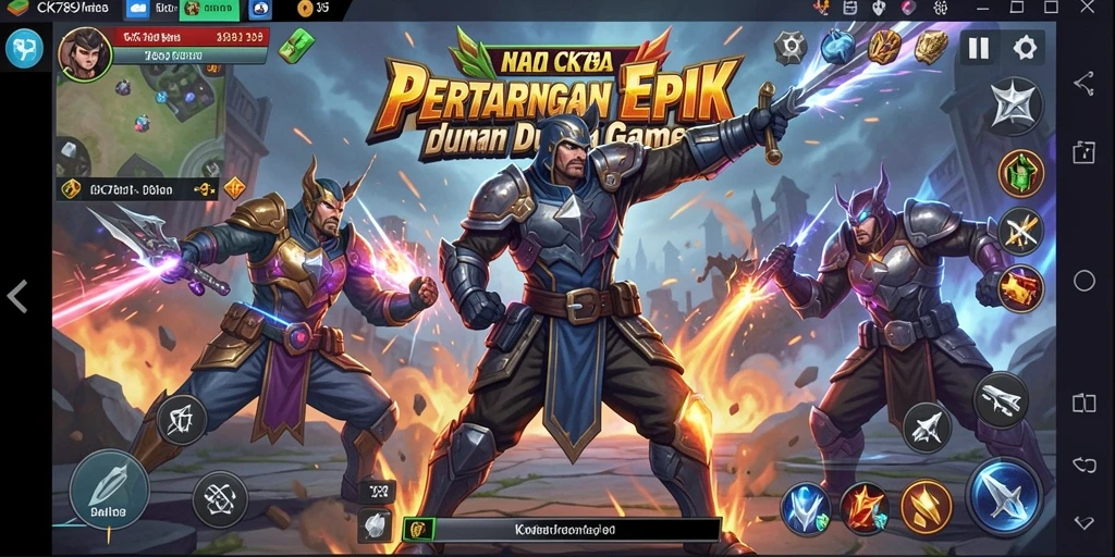 Screenshot CK789 menampilkan aksi pertarungan yang mendebarkan dan karakter yang dinamis.