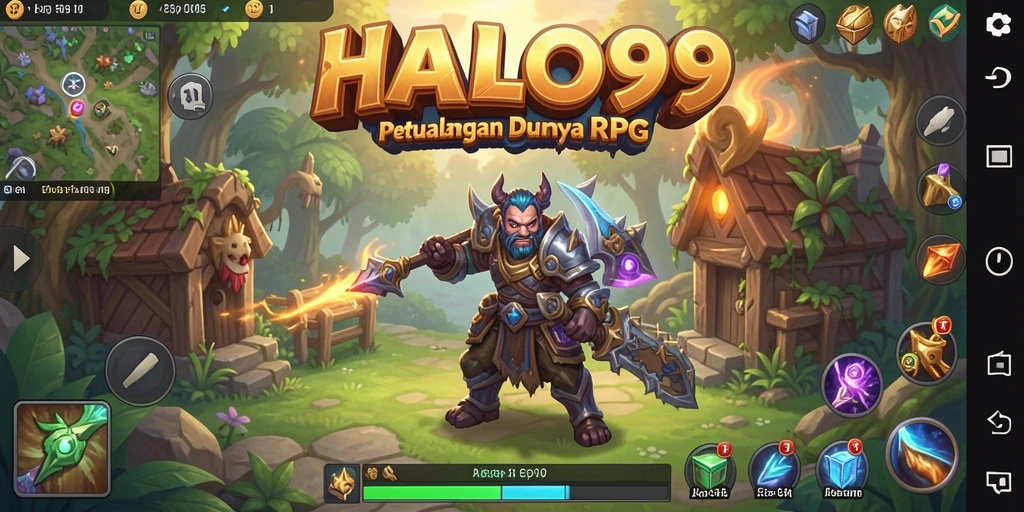 Tampilan menakjubkan dari gameplay HALO99 yang penuh aksi.