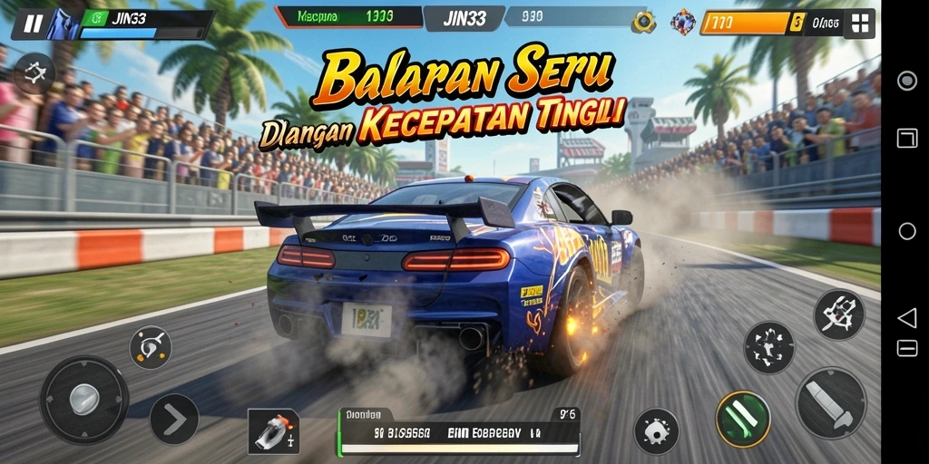 Tangkap aksi mendebarkan dari balapan cepat di JIN33