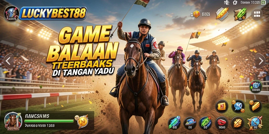 Tampilan gameplay balapan di LUCKYBEST88 yang mendebarkan.