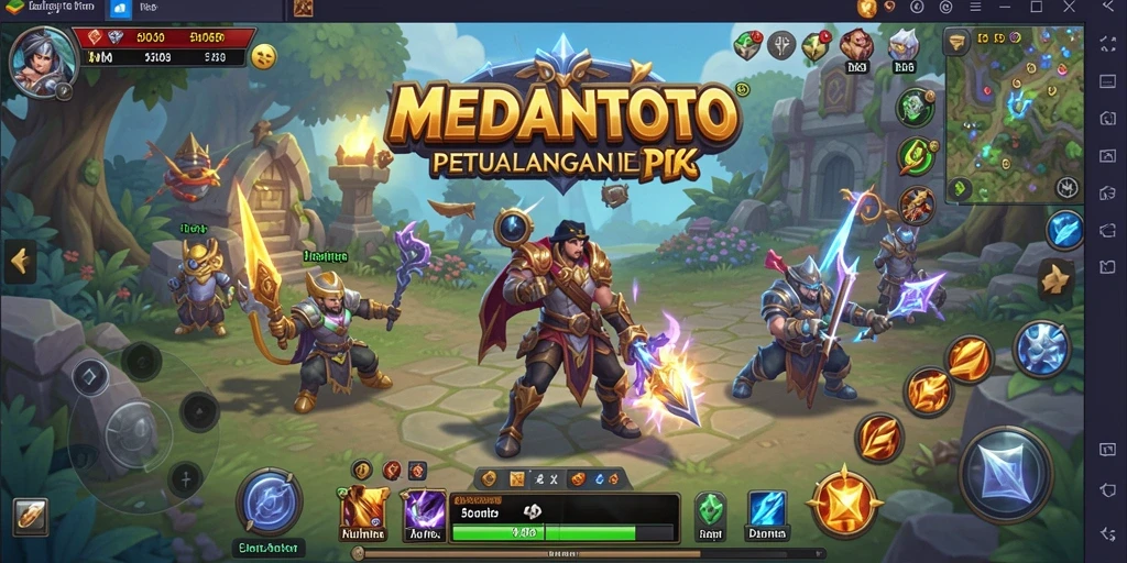 Tampilan gameplay RPG yang epik dan menantang di MEDANTOTO.