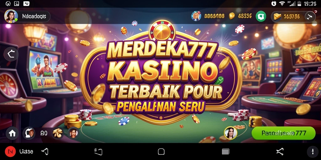 Tampilan gameplay menarik dari MERDEKA777 dengan fitur Kasino terbaik.