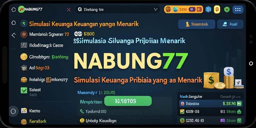 Tampilan gameplay yang menarik dari NABUNG77 dengan interaksi keuangan.