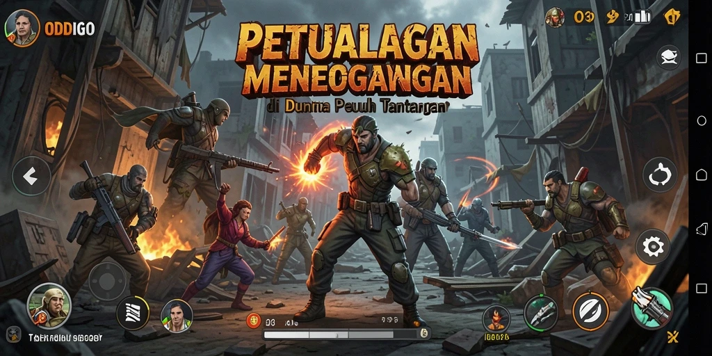 Tampilan gameplay ODDIGO yang menarik dan penuh tantangan.