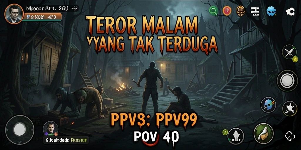 Tampilan menakutkan dari gameplay PPV99 yang seram.