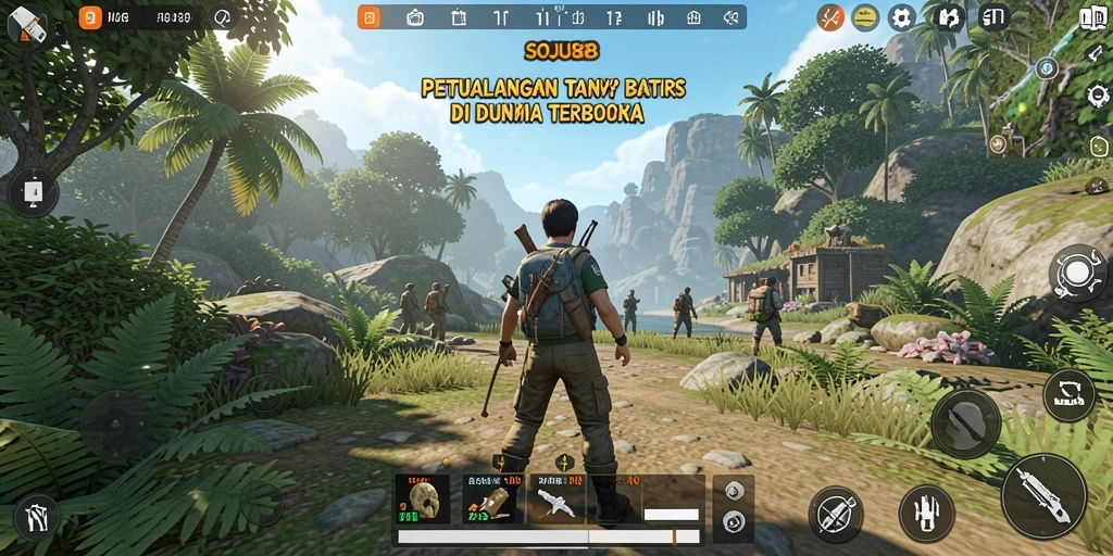 Tangkapan layar gameplay SOJU88 di dunia Open World yang menakjubkan.