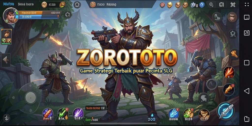 Tangkapan layar ZOROTOTO menampilkan aksi strategis dalam permainan SLG.